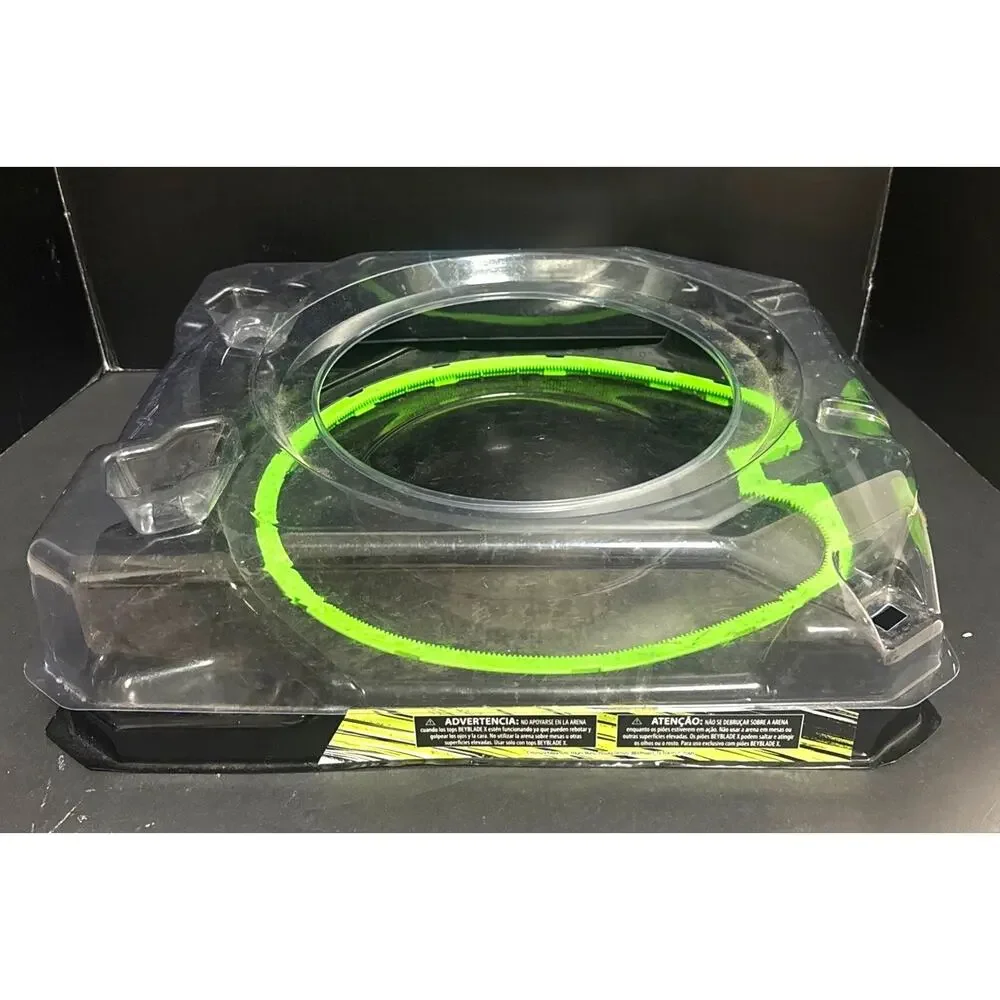 Beyblade X Stadium Arena Black Green Beystadium Hasbro Takara Tomy 2 Clips